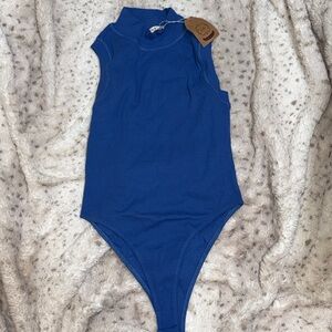 Kori Vibrant Blue Knit Bodysuit